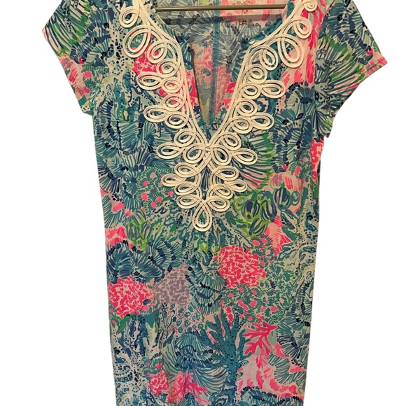 Lilly Pulitzer Brewster Dress in Multi Sink or Swim Sz M - Picture 1 of 3